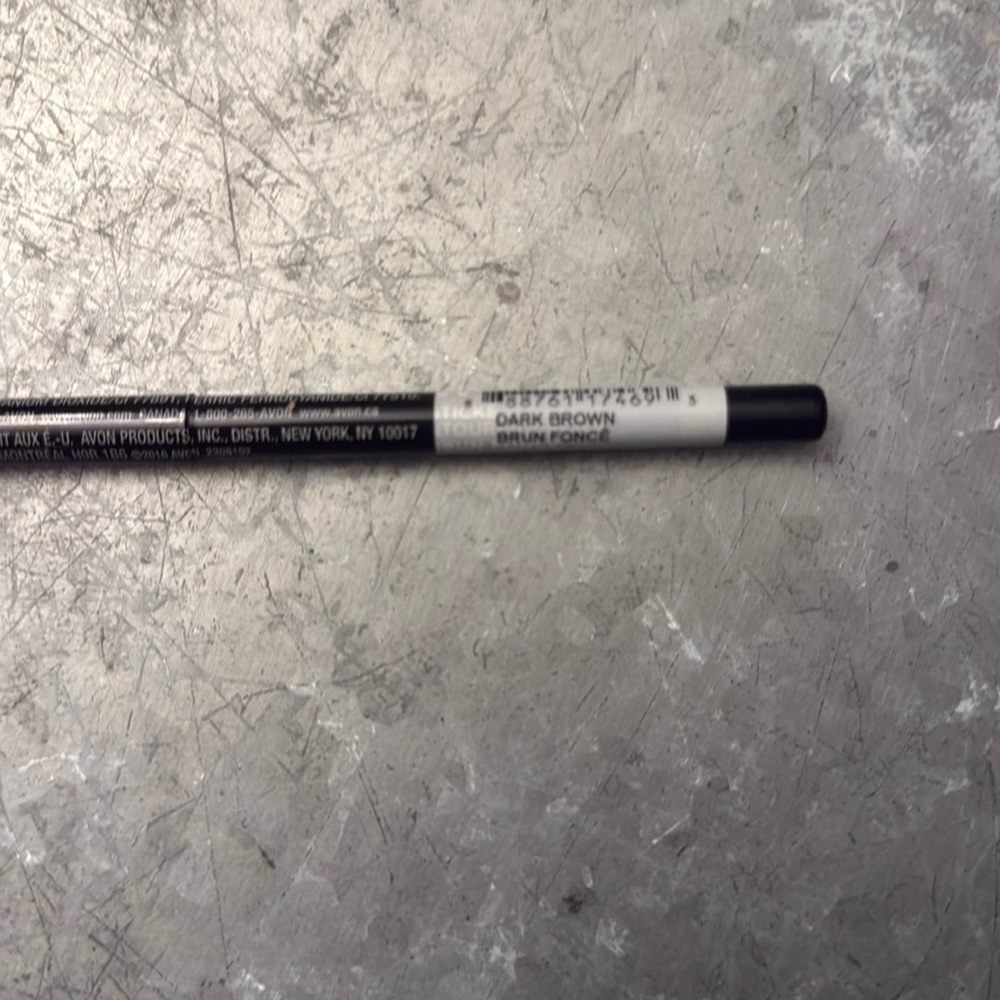 Avon true color, dark brown brow, pencil
